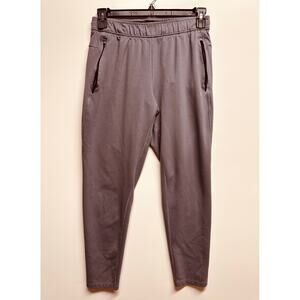 Russell Men's Gray Athletic/Track/Jogging Pants Zippered Pockets Size Medium